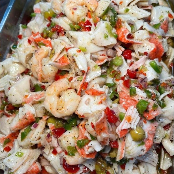 Ensalada de marisco — shrimp and crab seafood salad